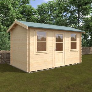 Redlands 14' x 8' Torrey Log Cabin - 28mm