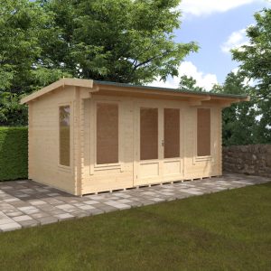 Redlands 16' x 10' Birkdale Log Cabin - 44mm