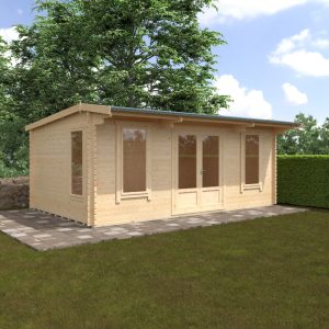 Redlands 20' x 12' Birkdale Log Cabin - 44mm