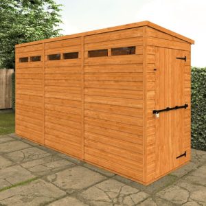 Redlands 4' x 12' Shiplap Modular Pent Security Shed