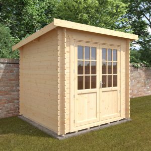 Redlands 8' x 8' Erin Log Cabin - 28mm