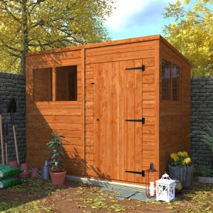 Redlands 6' x 8' Shiplap Modular Pent Shed