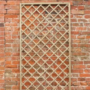 Forest 6' x 3' Hidcote Decorative Diamond Wooden Lattice Trellis (1.8m x 0.9m)