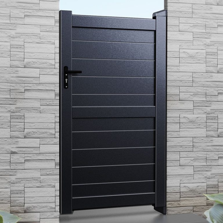 Exeter Premium Metal Side Gate - Black