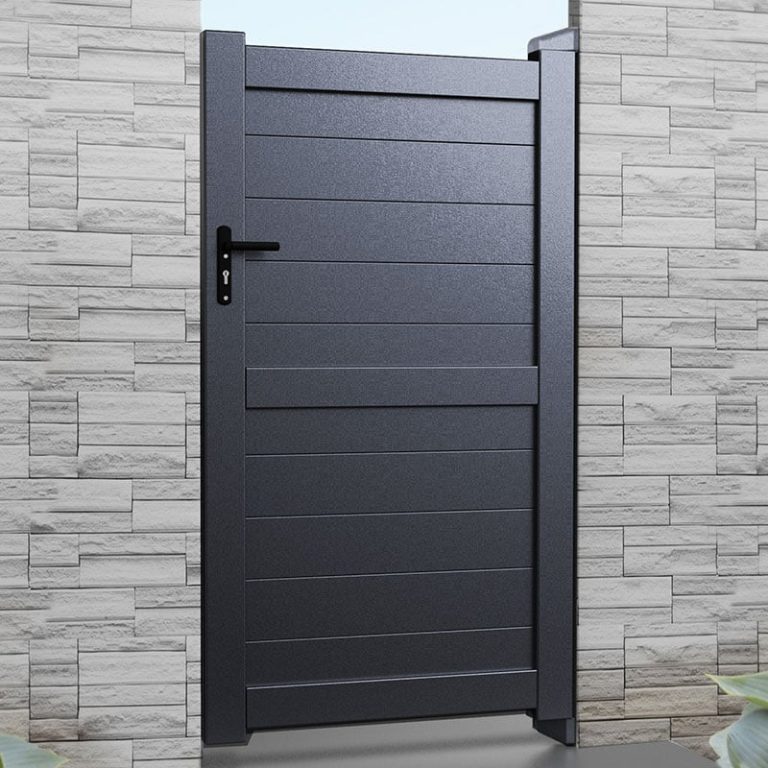 Exeter Premium Metal Side Gate - Grey