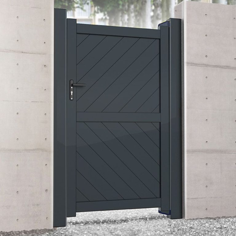 Barnstaple Premium Metal Side Gate - Grey