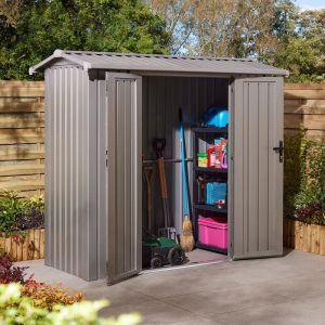 Rowlinson Brentvale 8' x 4' Premium Metal Reverse Apex Shed