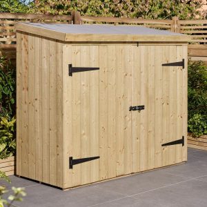 Rowlinson Heritage 6' x 3' Pressure Treated Pent Bike Shed