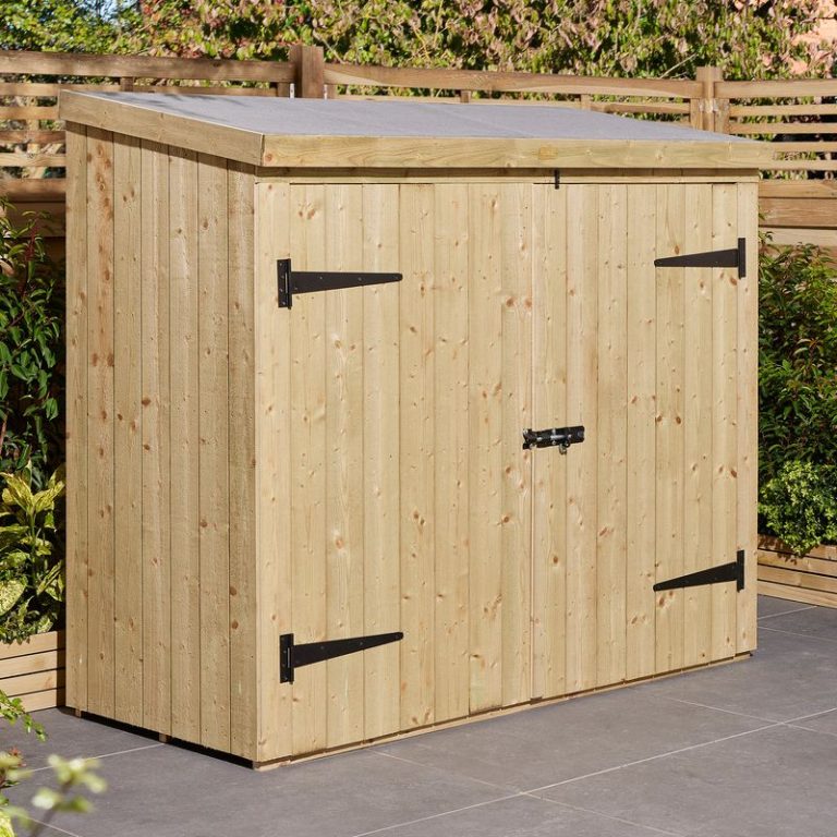 Rowlinson Heritage 6' x 3' Pressure Treated Pent Bike Shed