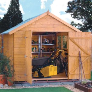 Rowlinson Premier 10' x 8' Double Door Shiplap Apex Shed