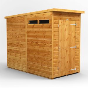 Oren 4' x 8' Shiplap Modular Custom Pent Security Shed