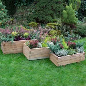 Hartwood Set of Three Rectangular Planters