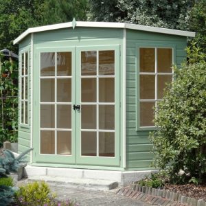 7'5x7'5 Shire Hampton Traditional Corner Wooden Summer House