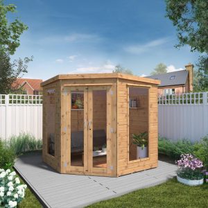 Adley 7' x 7' Chelsea Deluxe Corner Summer House