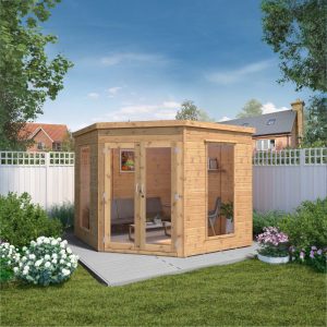 Adley 8' x 8' Chelsea Deluxe Corner Summer House