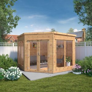 Adley 9' x 9' Chelsea Deluxe Corner Summer House