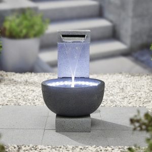 La Hacienda Solitary Pour Water Feature Inc LEDS