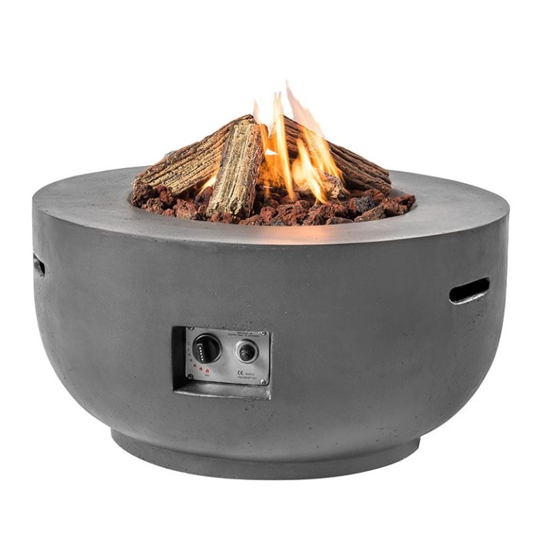 Happy Cocoon Grey Bowl Gas Patio Heater