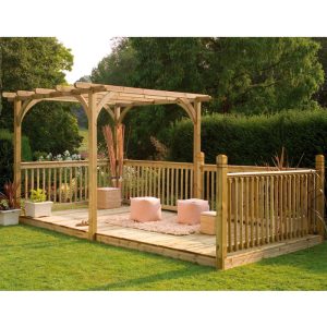 Hartwood Supreme Pergola & Patio Decking Kit