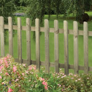 Forest 6' x 3' Pressure Treated Pale Picket Fence Panel (1.83m x 0.9m)