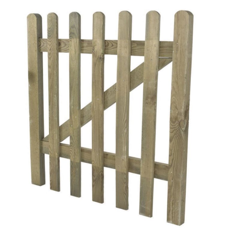 3ft High Forest Pressure Treated Grooved Pale Gate