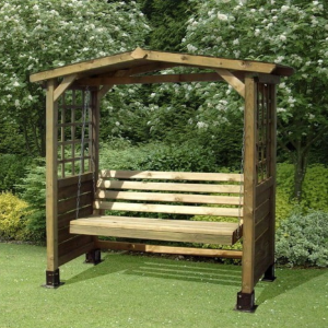 Poseidon Swing Seat Arbour - Brown