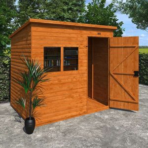 6'x4' Tiger Loglap Extra High Pent - Wooden Garden Sheds - Whichshed.co.uk