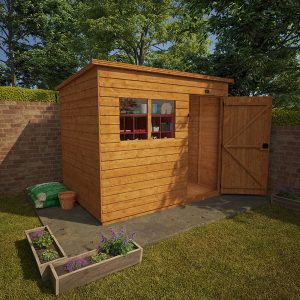 6'x4' Tiger Overlap Pent Shed - Whichshed.co.uk