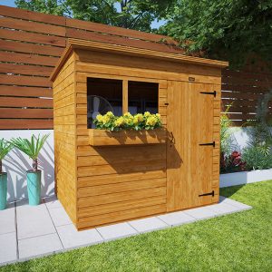 10'x6' Tiger Shiplap Pent Shed - Wooden Shiplap Sheds - Whichshed.co.uk