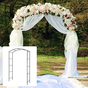 230CM Garden Arch Arbor Trellis - Black