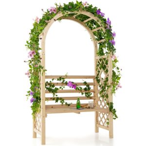 Outdoor Garden Pergola Arch - Natural