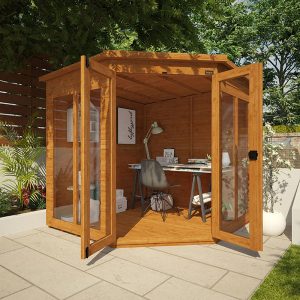 7'x7' Tiger Vista Corner Summerhouse - Whichshed.co.uk