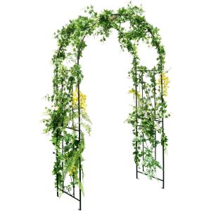 Garden Arch Arbor Trellis - Black