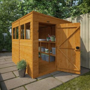 8'x6' Sunlit Next Day Pent Shed - Custom Garden Sheds - TigerFlex - Whichshed.co.uk