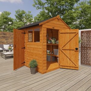 12'x4' Shiplap Apex 2-Door Shed With Windows - Custom Garden Sheds - TigerFlex Fast Delivery - Whichshed.co.uk