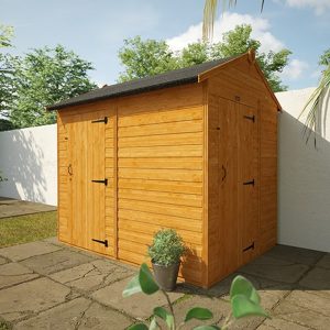 12'x4' Shiplap Apex Windowless 2-Door Shed - Custom Garden Sheds - TigerFlex Fast Delivery - Whichshed.co.uk