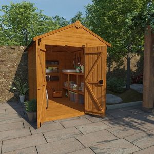 12'x4' Tigerflex Shiplap Apex Windowless Double Door Shed - Whichshed.co.uk