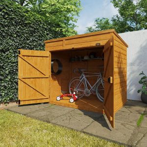 6'x3' Shiplap Pent Bike Store - TigerFlex - Whichshed.co.uk