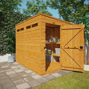 4'x4' TigerFlex Shiplap Pent Security Shed - Whichshed.co.uk