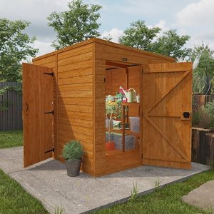 12'x4' Shiplap Pent Windowless 2-Door Shed - Custom Garden Sheds - TigerFlex Fast Delivery - Whichshed.co.uk