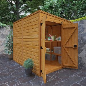 12'x4' Tigerflex Shiplap Pent Windowless Double Door Shed - Whichshed.co.uk