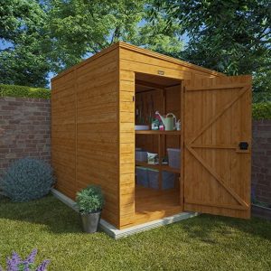 12'x4' Tigerflex Shiplap Pent Windowless Shed - Fast Delivery Outdoor Wooden Shed - 0% Interest Free Monthly Finance Available - Buy Now Pay Later -