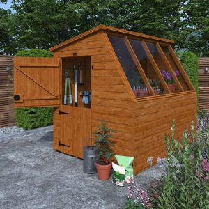 10'x6' Tiger Potting Shed With Left Hand Stable Door - Garden Potting Shed - Whichshed.co.uk