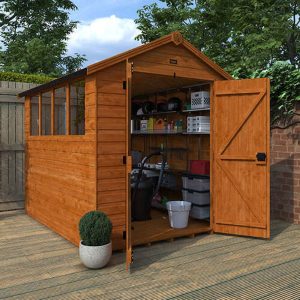 10'x6' Tiger Shiplap Apex Double Door Shed - Wooden Shiplap Sheds - Whichshed.co.uk