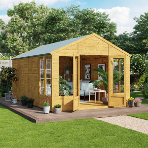 Holly Tongue and Groove Apex Summerhouse  - Wooden / Yes / 16x10 ft