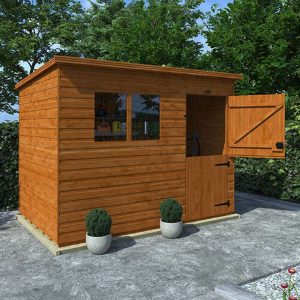 10'x8' Tiger Shiplap Pent Stable Door Shed - Wooden Shiplap Sheds - Whichshed.co.uk