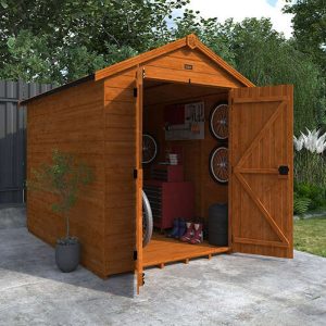 10'x7' Tiger Shiplap Windowless Apex Double Door Shed - Wooden Shiplap Sheds - Whichshed.co.uk