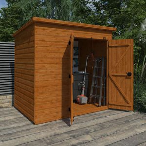 10'x6' Tiger Shiplap Windowless Pent Double Door Shed - Wooden Shiplap Sheds - Whichshed.co.uk