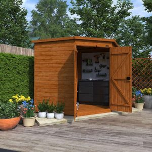 6'x6' Tiger Windowless Corner Shed - Wooden Corner Garden Sheds - Whichshed.co.uk