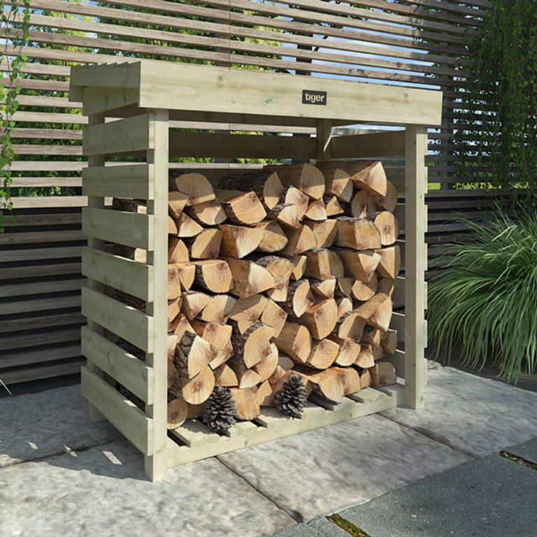 4'x2' Tiger Pressure Treated Log Store - Tiger Sheds